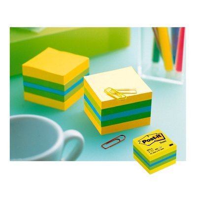 EAN 4001895853814 - 3M Post-it 2051L nota autoadhesiva Plaza Azul, Verde, Turquesa, Amarillo 400 hojas Autoadhesivo imagen 6
