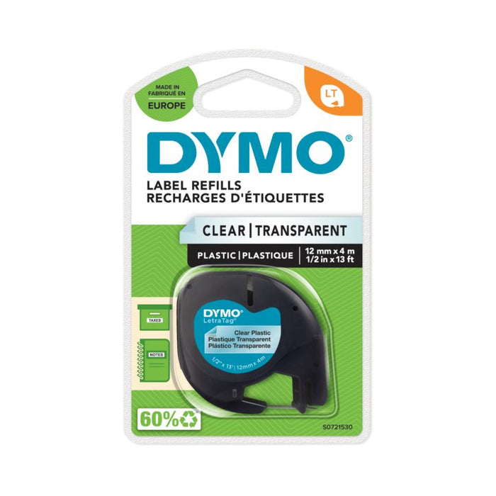 EAN 5411313122672 - DYMO S0721530 cinta para impresora de etiquetas Negro sobre transparente imagen 2