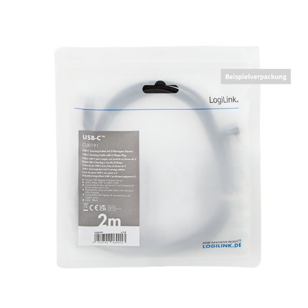 EAN 4052792069037 - LogiLink CU0193 cable USB USB 2.0 2 m USB C USB A Negro imagen 6