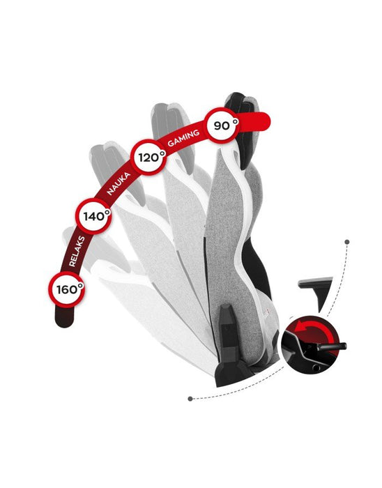 EAN 5903796013313 - Huzaro Force 7.9 Silla para videojuegos de PC Asiento (de seguridad) de butaca Gris imagen 6