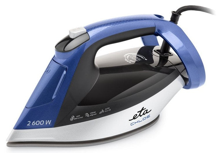 EAN 8590393405596 - Eta Chloe 2276 90000 Plancha vapor-seco Suela de cerámica 2500 W Azul, Plata imagen 1