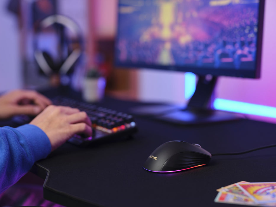 EAN 8713439248906 - Trust GXT924 YBAR+ ratón Juego mano derecha USB tipo A Óptico 25600 DPI imagen 6
