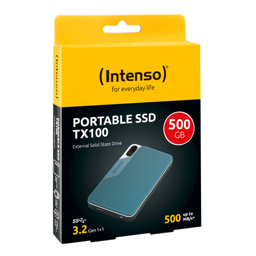 EAN 4034303033553 - Intenso Lesen/Schreiben bis zu 500 MB/s/500GB USB Tipo C 3.2 Gen 1 (3.1 Gen 1) Azul, Gris imagen 2
