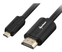 EAN 4044951017966 - Sharkoon 1m, HDMI/Micro HDMI cable HDMI HDMI tipo A (Estándar) HDMI tipo D (Micro) Negro imagen 1
