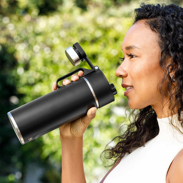 EAN 0622356293709 - Ninja Thirsti Uso diario, Fitness, Senderismo, Deportes 530 ml Plástico, Acero inoxidable Negro imagen 3