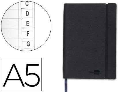 EAN 8423473374966 - Liderpapel 36899 cuaderno y block A5 120 hojas Negro imagen 2