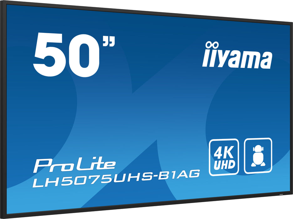 EAN 4948570123452 - iiyama LH5075UHS-B1AG pantalla de señalización Pantalla plana para señalización digital 125,7 cm (49.5")  imagen 3