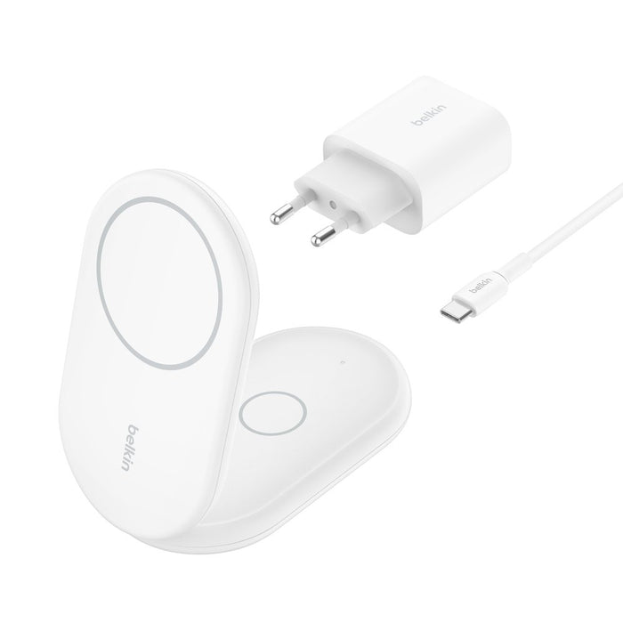 EAN 0745883889921 - Belkin BoostCharge Auriculares, Smartphone Blanco USB Cargador inalámbrico Carga rápida Interior imagen 1