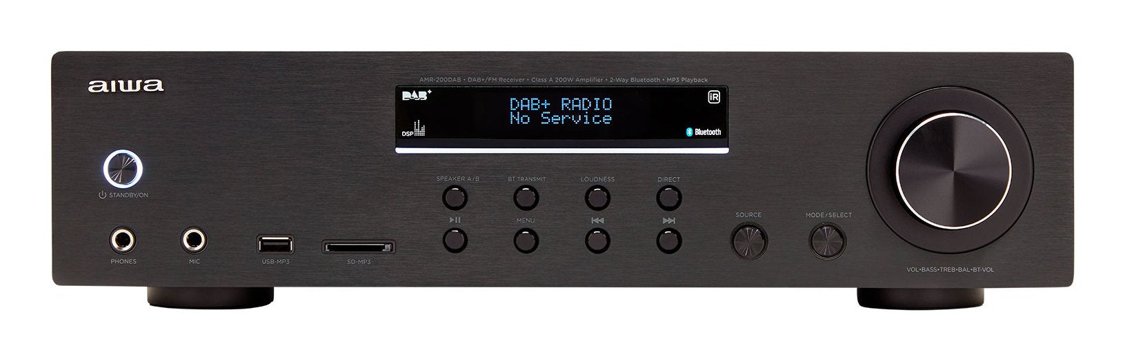 EAN 8435256898033 - Aiwa AMR-200DAB/BK amplificador de audio 2.0 canales Hogar Negro imagen 1