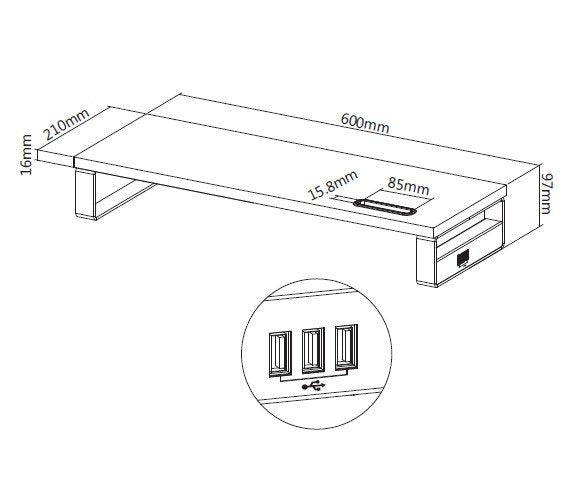 EAN 4015867222140 - Equip 650881 soporte para monitor Escritorio Negro imagen 8