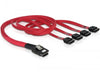 EAN 4043619830572 - DeLOCK Cable mini SAS 36pin to 4x SATA cable SCSI Rojo 0,5 m imagen 1