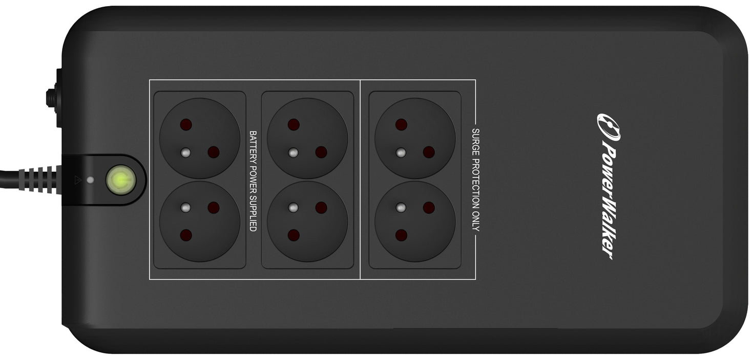 EAN 4260074976229 - PowerWalker VFD 800 APFC FR sistema de alimentación ininterrumpida (UPS) En espera (Fuera de línea) o Sta imagen 4