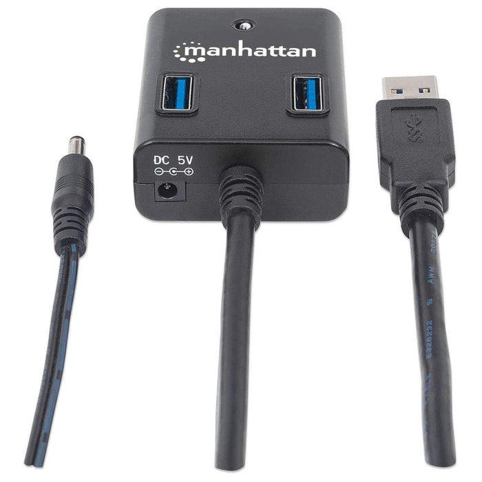 EAN 0766623162302 - Manhattan 162302 hub de interfaz USB 3.2 Gen 1 (3.1 Gen 1) Type-A 5000 Mbit/s Negro imagen 5