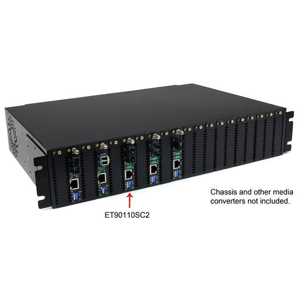 EAN 0065030846240 - StarTech.com ET90110SC2 convertidor de medio 200 Mbit/s 1310 nm Multimodo Negro imagen 4