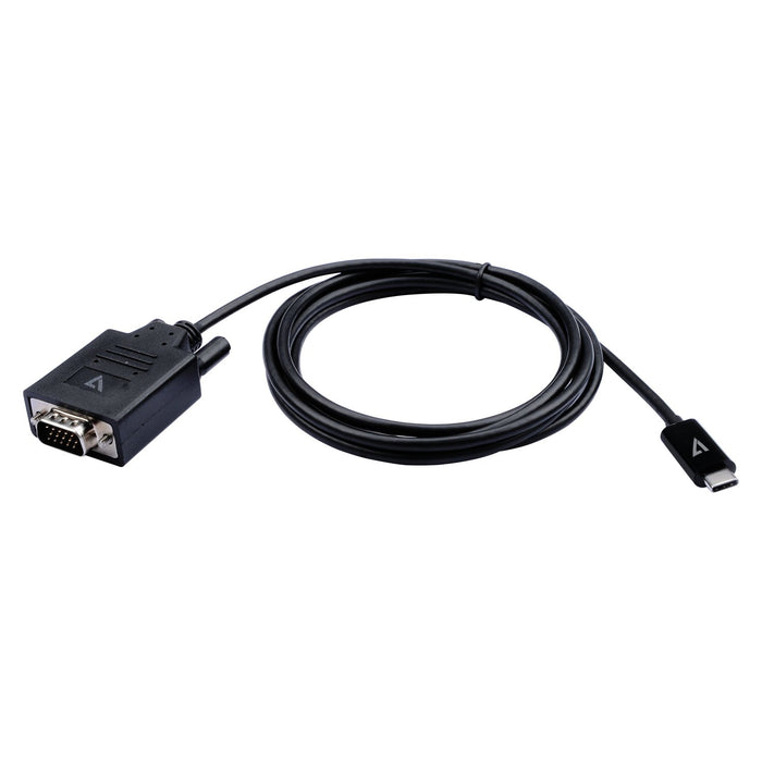EAN 0662919115512 - V7 V7UCVGA-2M adaptador de cable de vídeo VGA (D-Sub) USB Tipo C Negro imagen 2