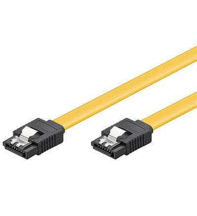 EAN 4040849940125 - Goobay CAK SATA 600-020 CLIP 0.2m cable de SATA 0,2 m SATA 7-pin Negro, Amarillo imagen 1