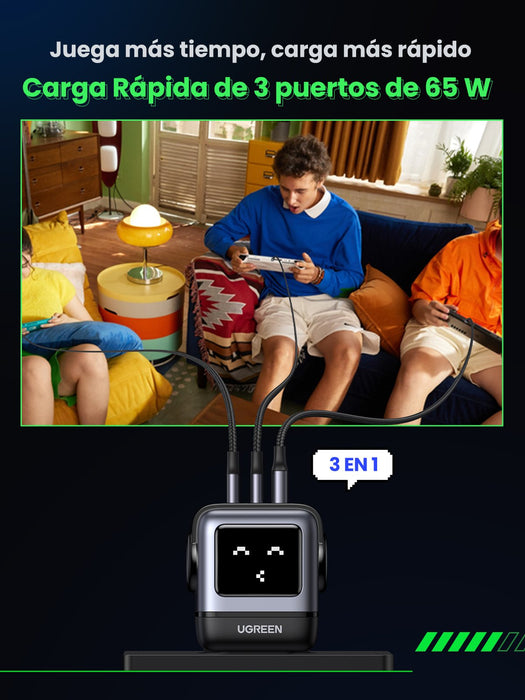 EAN 6941876236688 - Ugreen Nexode RG 65W 3-Port GaN Ordenador portátil, Teléfono móvil, Portátil, Batería portátil, Teléfono  imagen 8