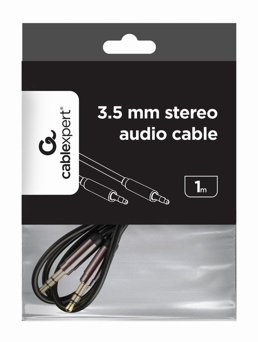 EAN 8716309097727 - Gembird CCAP-444-1M cable de audio 3,5mm Negro imagen 1