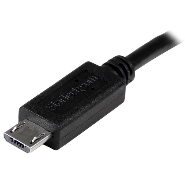 EAN 0065030863186 - StarTech.com UUUSBOTG8IN cable USB 0,203 m Micro-USB B Negro imagen 2
