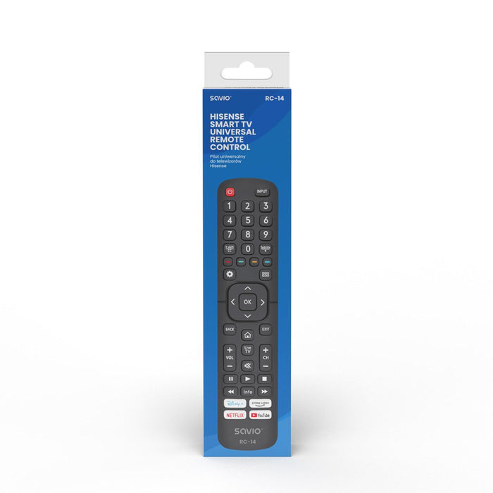 EAN 5901986047995 - Savio RC-14 Universal remote control/replacement for HISENSE SMART TV mando a distancia IR inalámbrico TV imagen 2