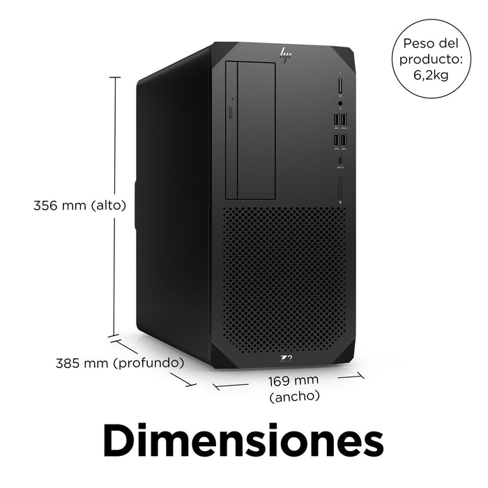 EAN 198122988426 - HP Z2 G9 Intel® Core™ i7 i7-14700K 32 GB DDR5-SDRAM 1 TB SSD NVIDIA RTX A2000 Windows 11 Pro Torre Puesto  imagen 3