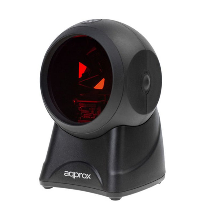 EAN 8435099524748 - Approx appLS06OMNI Lector de códigos de barras fijo 1D Lineal Negro imagen 1