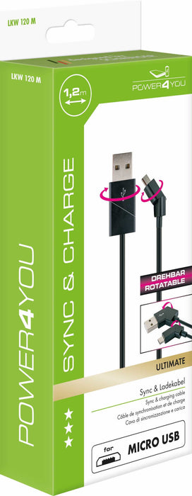 EAN 4004005027075 - Schwaiger LKW 120 M cable USB USB 2.0 1,2 m USB A Micro-USB B Negro imagen 6