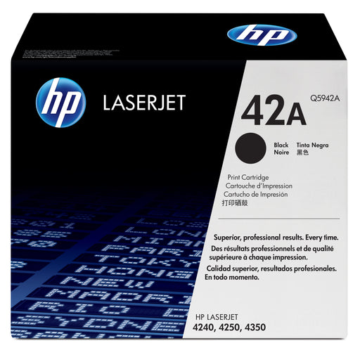 EAN 0700443225809 - HP 42A Black Original LaserJet Toner Cartridge cartucho de tóner 1 pieza(s) imagen 1