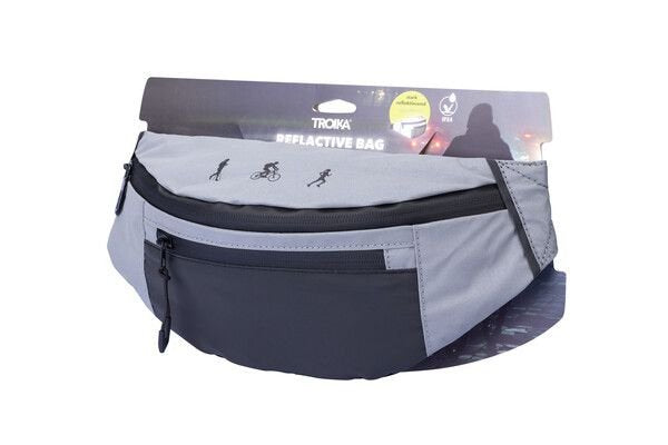 EAN 4024023022173 - TROIKA REFLACTIVE BAG riñonera Nylon, Poliéster Gris imagen 5