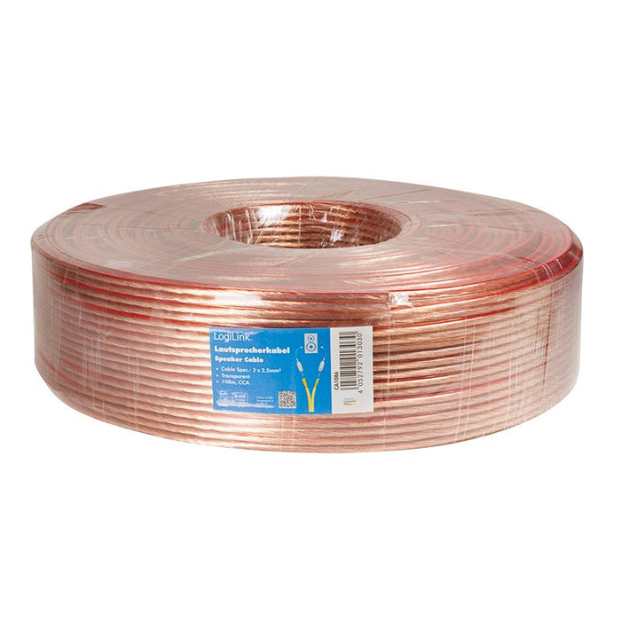 EAN 4052792013030 - LogiLink CA1086 cable de audio 100 m Transparente imagen 3