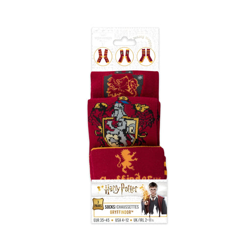 EAN 4895205602700 - Cinereplicas Set of 3 Gryffindor Socks Unisex Rojo, Amarillo 3 par(es) imagen 1