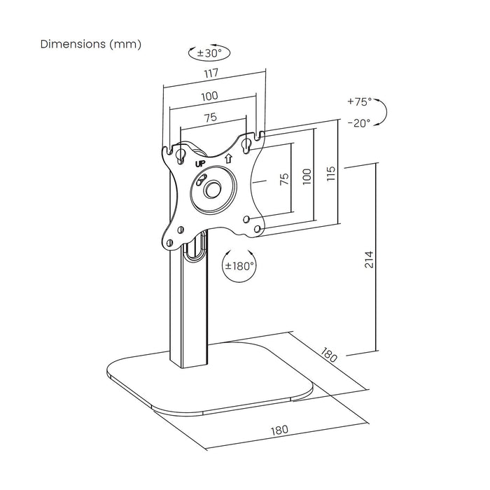 EAN 8435739903049 - AISENS DT24TSR-371 soporte para TV 61 cm (24") imagen 7