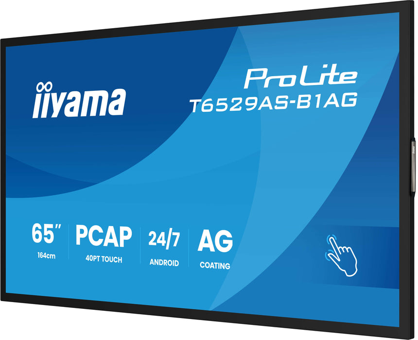 EAN 4948570125593 - iiyama T6529AS-B1AG pantalla de señalización Panel plano interactivo 163,8 cm (64.5") LED Wifi 500 cd / m imagen 9