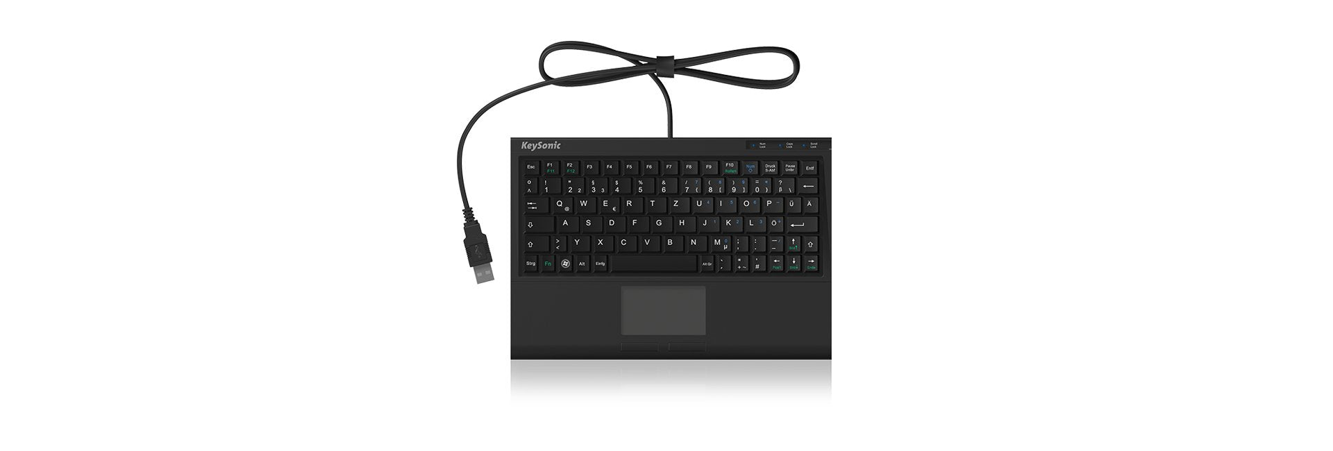 EAN 4250078166986 - KeySonic ACK-3410 teclado Oficina USB QWERTZ Alemán Negro imagen 4