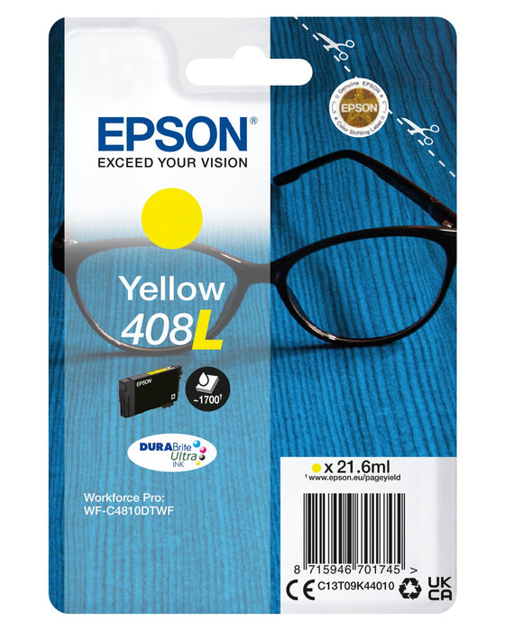 EAN 8715946701745 - Epson C13T09K44010 cartucho de tinta 1 pieza(s) Original Alto rendimiento (XL) Amarillo imagen 1