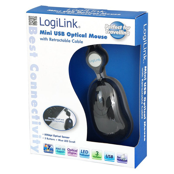 EAN 4260113567906 - LogiLink ID0016 ratón Oficina Ambidextro USB tipo A Óptico 800 DPI imagen 2