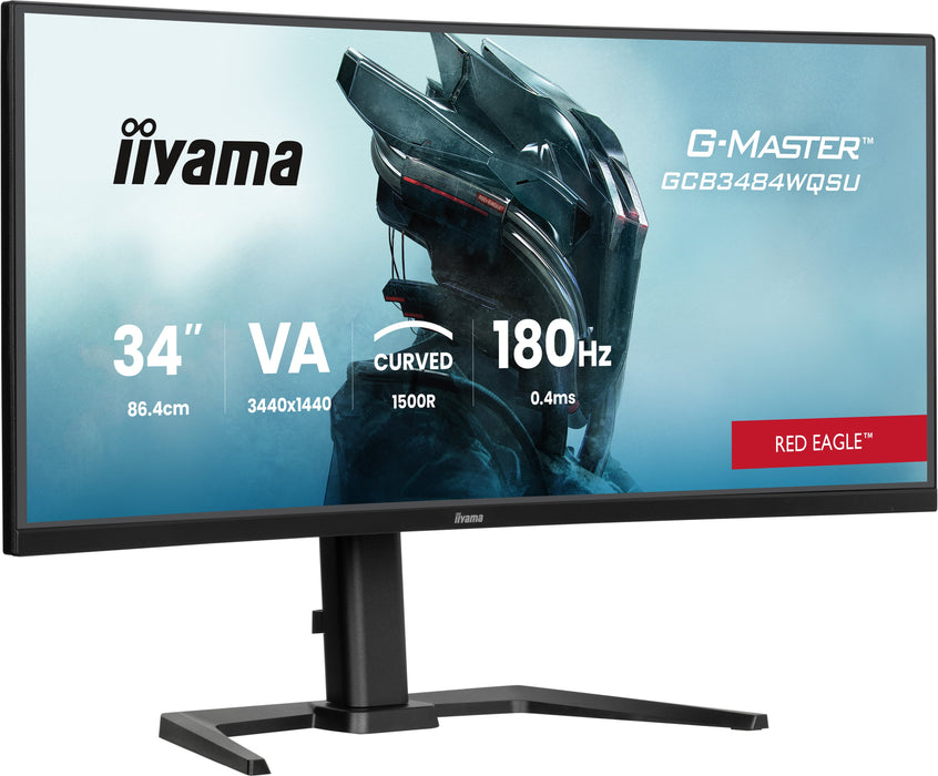EAN 4948570125166 - iiyama G-MASTER GCB3484WQSU-B1 pantalla para PC 86,4 cm (34") 3440 x 1440 Pixeles UltraWide Quad HD LED N imagen 2