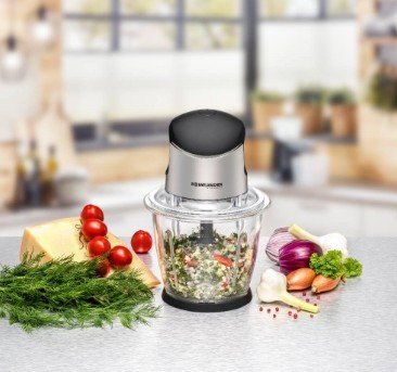 EAN 4001797854308 - Rommelsbacher MZ 500 picadora eléctrica de alimentos 1,5 L 500 W Negro, Acero inoxidable imagen 2