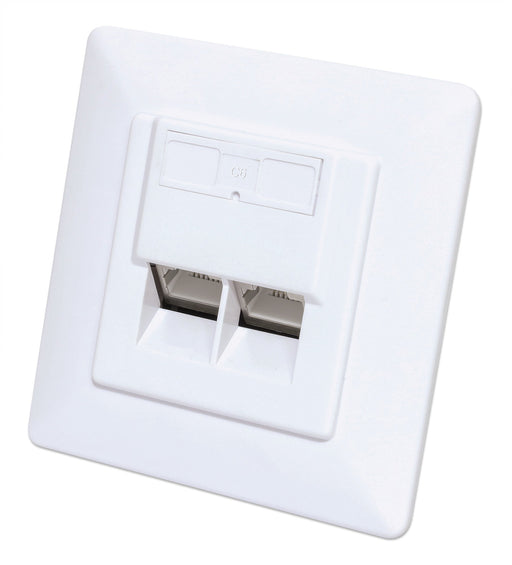 EAN 0766623771900 - Intellinet 771900 toma de corriente 2 x RJ-45 Blanco imagen 1