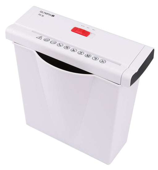 EAN 4030152027071 - Olympia 2707 triturador de papel Corte en tiras 34 cm Blanco imagen 2