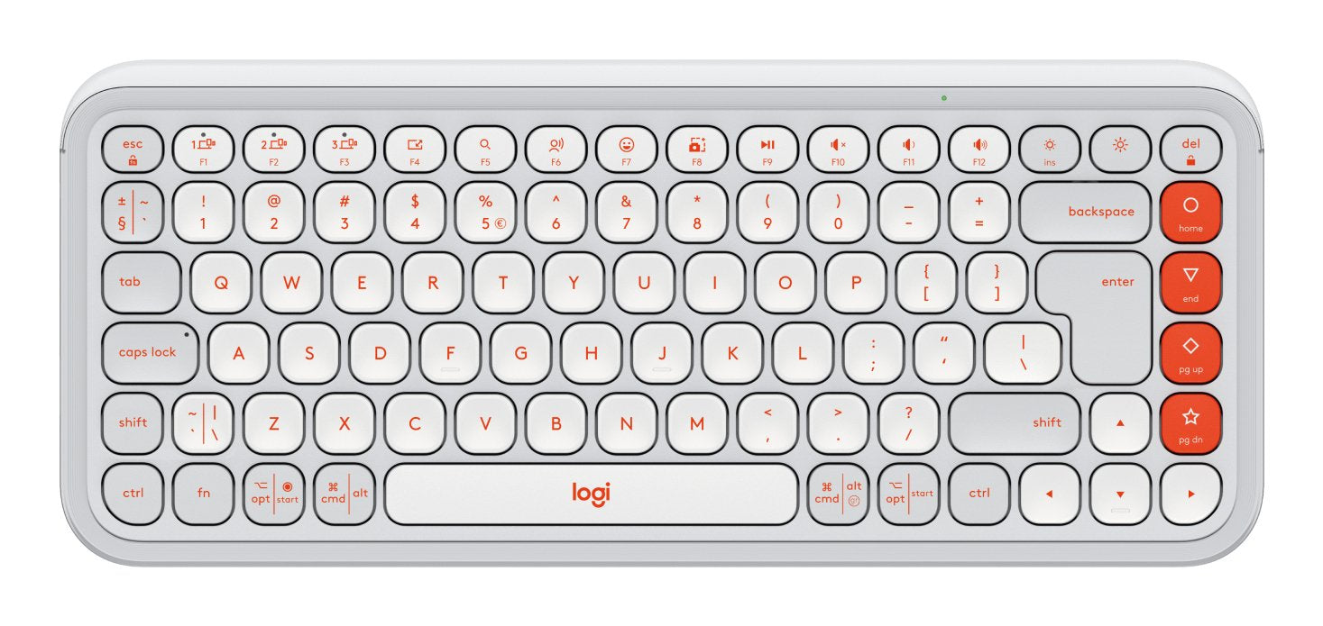 EAN 5099206127579 - Logitech 920-013072 teclado Universal Bluetooth QWERTY Internacional de EE.UU. Naranja, Blanco imagen 1