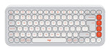 EAN 5099206127579 - Logitech 920-013072 teclado Universal Bluetooth QWERTY Internacional de EE.UU. Naranja, Blanco imagen 1
