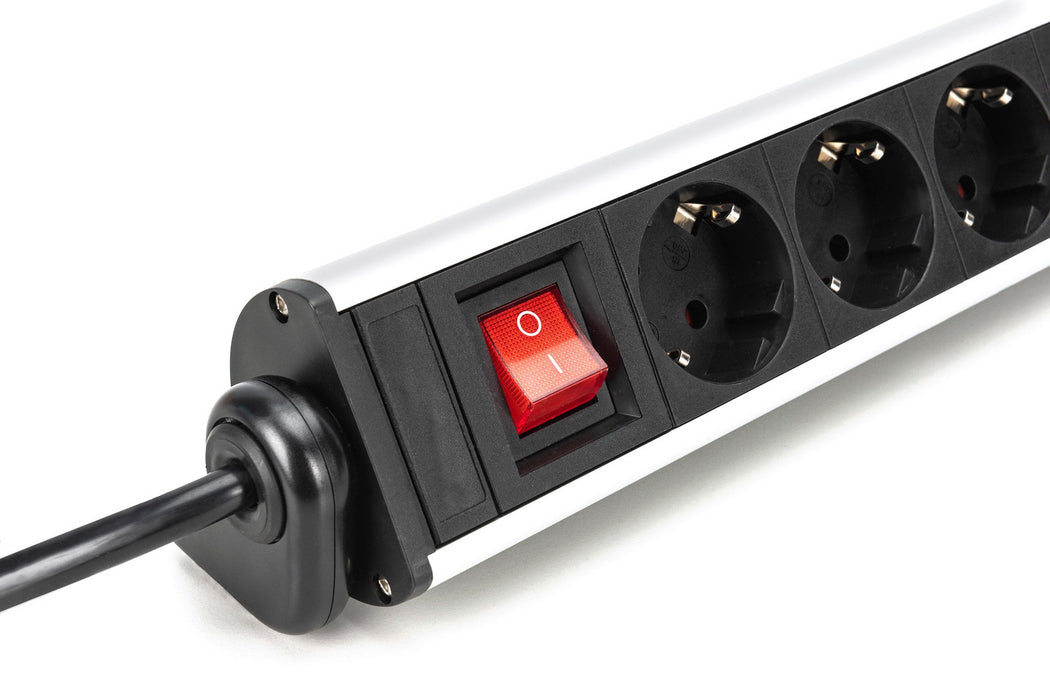 EAN 4016032487012 - Digitus DA-70624 base múltiple 1,5 m 6 salidas AC Interior Negro, Plata imagen 8