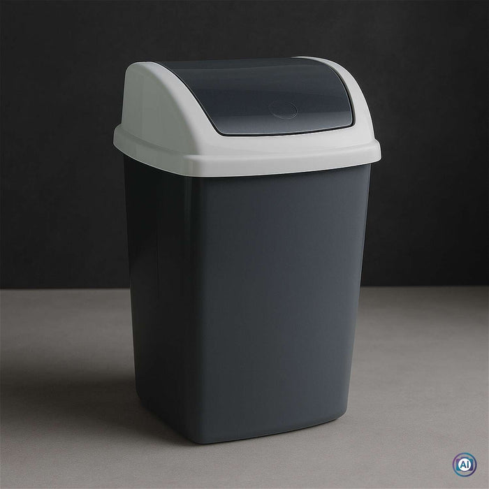 EAN 4002390095808 - MAUL 9520587 papelera 5 L Rectangular Plástico, Polipropileno (PP) Gris Oscuro, Blanco imagen 2