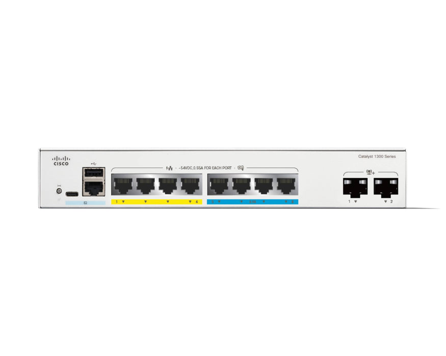 EAN 0889728522038 - Cisco Catalyst C1300-8MGP-2X switch Gestionado L2/L3 Gigabit Ethernet (10/100/1000) Energía sobre Etherne imagen 2