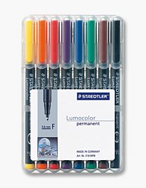 EAN 4007817323694 - Staedtler 318 WP8 marcador permanente Negro, Azul, Marrón, Verde, Naranja, Rojo, Violeta, Amarillo 8 piez imagen 1