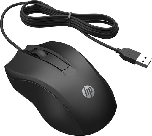 EAN 0195161775307 - HP Wired Mouse 100 ratón Oficina Ambidextro USB tipo A Óptico 1600 DPI imagen 2