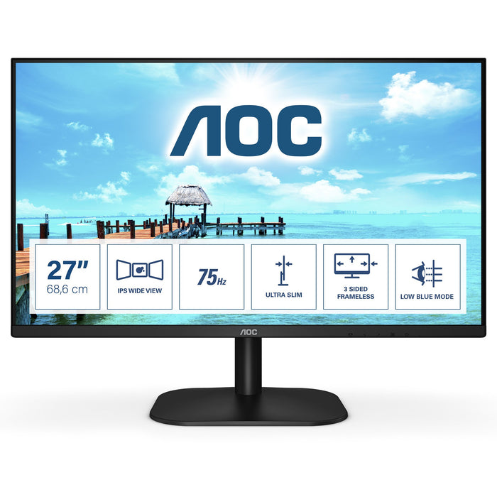 EAN 4038986187183 - AOC B2 27B2H/EU LED display 68,6 cm (27") 1920 x 1080 Pixeles Full HD Negro imagen 1