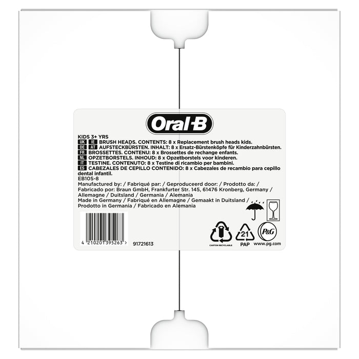 EAN 4210201395263 - Oral-B Kids 81748472 cepillo de cabello 8 pieza(s) Multicolor imagen 1