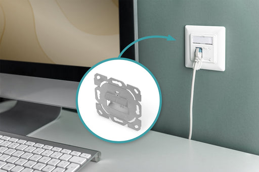 EAN 4016032384137 - Digitus DN-93831-1 placa de pared y cubierta de interruptor Metálico imagen 2